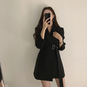 春秋新款女式外套办公女式外套宽松复古优雅服装女式夹克 - Product Image 3