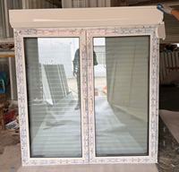 Ventana Abatible y Giratoria Multifuncional de PVC con Persiana Enrollable y Mosquitera Extraíble