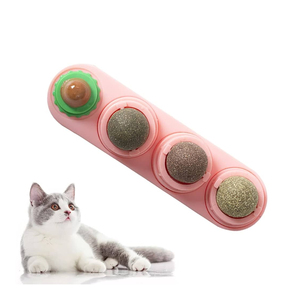 Jouet à boule de catnip moderne mural et écologique, recharge de catnip réutilisable pour chats ludiques, divertissement sans stress partout - Product Image 1