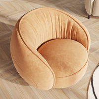 Fauteuil de salon moderne avec revêtement, fauteuil confortable pour appartement et hôtel, design de tissu personnalisable
