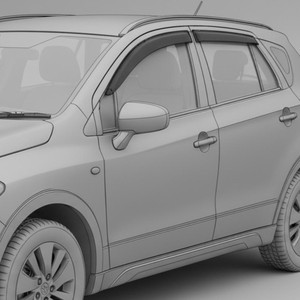 Set di 4 Deflettori Finestrini Fumé per <span class=keywords><strong>Suzuki</strong></span> SX4 Hatchback Sedan Crossover 2008-2021, Protezione Antipioggia Adesiva - Product Image 2