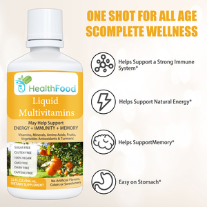 Custom Label 100% Vegan Multivitamins Oral Liquid Boost Immunity Improve Memory Sugar Free Food <b>Supplement</b> Multivitamins Drink - Product Image 4