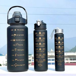 Bouteille d'eau en plastique Sy53 promotionnelle pour activités d'entreprise, cadeau d'affaires, avec logo imprimé dégradé, 500/1000/2000 ml, en vente - Product Image 1