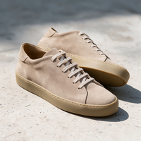 Chaussures décontractées en daim véritable à logo personnalisé, coupe basse, pour la marche et le skateboard, vente en gros d'usine pour hommes