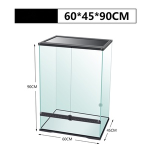 Penutup reptil gakek serangga kaca transparan antilembap gecko terarium Tarantula - Product Image 4