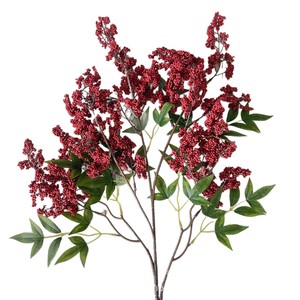 Planta decorativa de una sola rama de Nandina Domestica artificial de Meiduo Flower Industry para decoración del hogar y hoteles. - Product Image 5