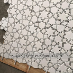 <span class=keywords><strong>Carrelage</strong></span> de mosaïque en marbre de fleurs multicolores de Carrare moderne <span class=keywords><strong>Parquet</strong></span> bon marché pour application au sol, mur <span class=keywords><strong>et</strong></span> salle de bain pour hôtels - Product Image 3