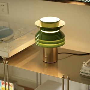 Lámpara de mesa de cristal en capas E27 LED 220V, iluminación de escritorio que cuida la vista para decoración de hoteles y casas de huéspedes - Product Image 3