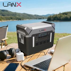 Station d'alimentation solaire portable professionnelle 500W-3000W LiFePO4 ABS avec compatibilité automobile, onde sinusoïdale pure et charge rapide - Product Image 1