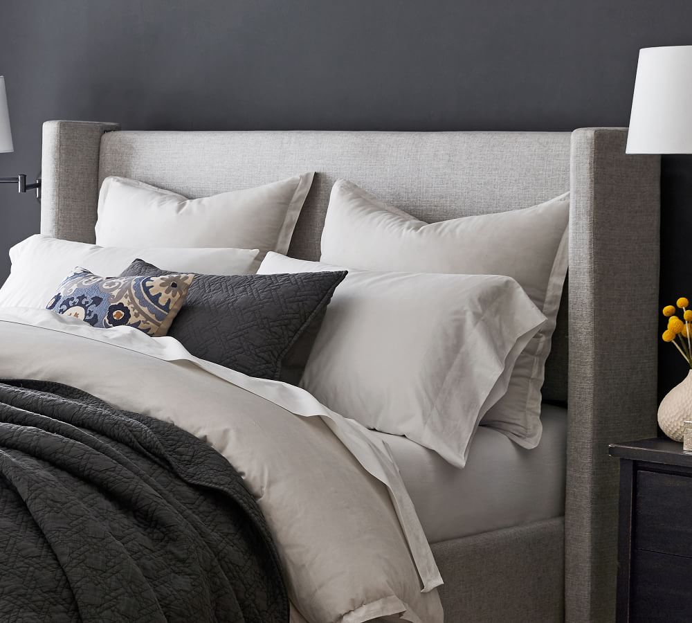 bed set bed bedroom furniture shelter upholstered footboard storage platform bed