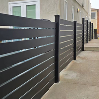 Panel de Cerca Horizontal de Aleación de Aluminio, 10 pies de Altura, Fácil Montaje, Construcción Resistente para Privacidad y Seguridad en el Jardín