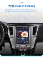 CARUPEZ Radio de Auto con Pantalla Táctil IPS de 9.7 Pulgadas, Android, DSP, GPS, para Subaru Outback, Impreza, Legacy 2009-2014 (LHD), Vertical, Estilo Tesla, con Cámara de Reversa