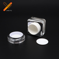 Emballage de luxe pour soins de la peau, flacons cosmétiques vides en plastique acrylique, pots de crème 30g 50g, flacon pompe à lotion, flacon pulvérisateur carré