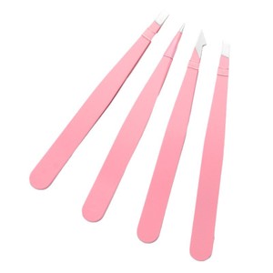 Meibaohui – ensemble de pinces à sourcils en acier inoxydable, pointe angulaire de précision de 9.6cm pour la coupe et l'entretien des sourcils - Product Image 3