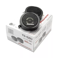 Pioneer TS-S20 200W High Power Car Loud 3/4 ''Dome Tweeter Speaker Systems Noir