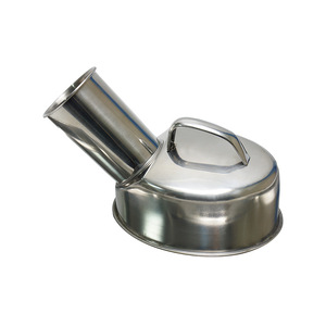 Magnifique urinoir en acier inoxydable 304 épaissi, pot de chambre portable pour hommes, idéal pour les soins aux patients et aux personnes âgées - Product Image 1