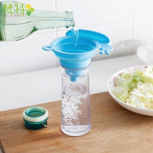Cartoon Style Kitchen <b>Tools</b> <b>Silicone</b> Kitchen Utensils Silicon Funnel Collapsible Oil Food Water Funnel - Product Image 5