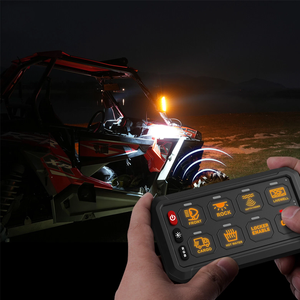 <span class=keywords><strong>8</strong></span> Gang Wireless RGB LED Control Switch Panel Power System 12V/24V DC - Product Image 2