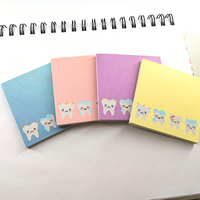 Blocs-notes autocollants de différentes tailles, blocs-notes autocollants lignés colorés pour le bureau, les fournitures scolaires, les accessoires de bureau
