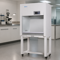 Banc de travail en acier avec filtre HEPA, hotte à flux laminaire pour salles blanches, laboratoires scolaires et studios