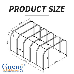 Nhà máy bán 3D cao Flux <span class=keywords><strong>LED</strong></span> đường hầm Bảng điều chỉnh ánh sáng cho xe của sơn bảo vệ phim và cửa sổ Tint - Product Image 2