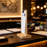 Présentoir de Table en Bois Personnalisable, Panneau de Mariage, Présentoir de Magasin, pour Cafés et Restaurants, Présentoir de Décoration Intérieure, Porte-Préleveur