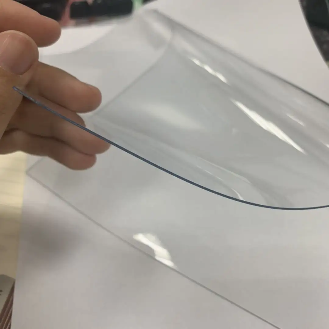 Sıcak satış süper net şeffaf PVC Film çanta masa örtüsü yağmur kılıfı perde