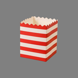 Caja de Papel Plegable Desechable Personalizada para Papas Fritas, Palomitas y Otros Snacks, Ideal para Cines y Salas de Cine - Product Image 1