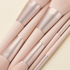 2025 Factory Recommended 11PCs Pink Makeup Brushes Set Portable Ultra Soft Hair Beauty Tools con bolsa - Product Image 6