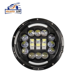 Superheldere 7 Inch Led Koplamp Wit Amber Hi Lo Combo Beam Drl Vrachtwagen Koplamp Auto Licht Voor Jeep Wrangler - Product Image 1