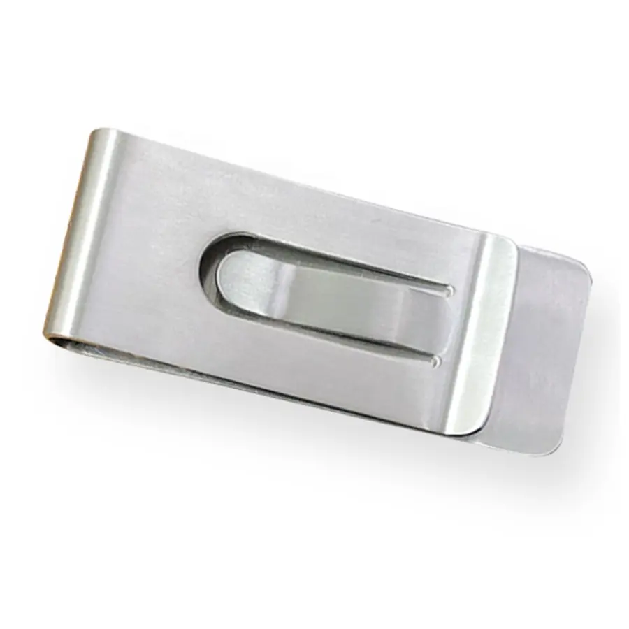 Best Vendor custom LOGO Mens stainless steel money clip