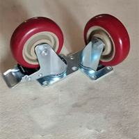 Personnalisation mineure, personnalisation par dessin, roue universelle de haute qualité, roue pivotante élastique bleue robuste