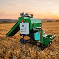 Presse à balles rondes pour ensilage à prix d'usine, machine automatique d'emballage sous film, ensileuse pour petit tracteur