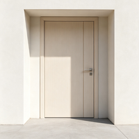 Portes d'entrée élégantes en bois massif pour ferme et garage avec surface anti-rayures et bordure de précision