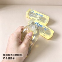 Jouet à presser en forme de bâton de beurre transparent et malléable, texture fromage, jouet anti-stress et de décompression pour enfants et adultes