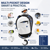 Sac de sport multifonctionnel en tissu Oxford, grande capacité 35L, résistant à l'eau, compartiment séparé pour chaussures (sec/humide), personnalisable
