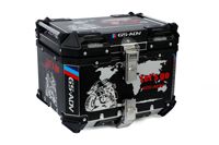 Boîte à bagages en aluminium pour moto, coffre pour casque, boîte en aluminium pour moto