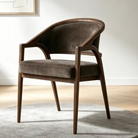 Chaise de salle à manger en tissu moderne de luxe JP, chaise à accoudoirs rembourrée pour hôtel
