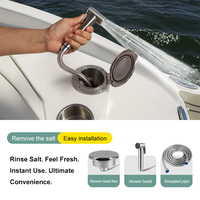 Ensemble de pommeau de douche marin en acier inoxydable 316 Kit de douche de pont de bateau RV robinet de douche externe système de douche extérieur à main