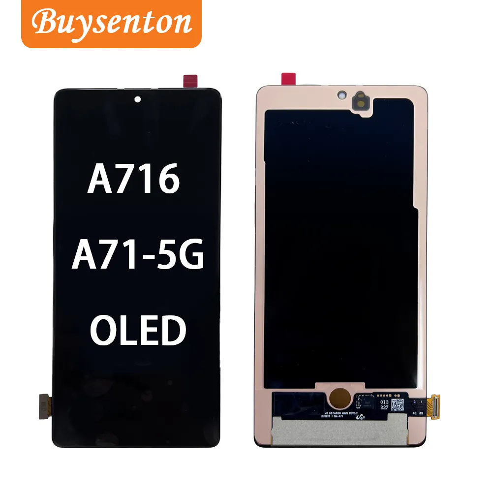 Wholesale Mobile Phone OLED LCD Display Screen Flexible Replacement 100% Original For Samsung Galaxy A71 A716 Touch Screen