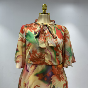 Robe élégante et décontractée pour femme, nouvelle collection 2026, coupe ajustée, dentelle à motifs géométriques, respirante pour l'été et le printemps, vente <span class=keywords><strong>en</strong></span> gros à bas prix - Product Image 5