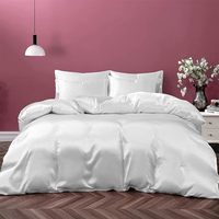 Fabricant chinois de linge de lit en soie de mûrier 100% pure, ensemble de housse de couette, drap en soie avec taie d'oreiller