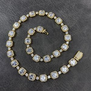 <span class=keywords><strong>Chic</strong></span> tinh tế hiphop Iced Fancy thời trang Bling sang trọng lát pha lê baguette cụm chuỗi quần vợt - Product Image 3