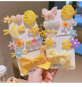 9 PCS Jepit Rambut Anak dari Logam Paduan, Warna-warni, Lucu, Kartun, Aksesoris Rambut Anak Perempuan yang Menggemaskan - Product Image 5