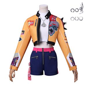 新作ハロウィンカーニバル人気ロールプレイミラコス制服ガールアニメコスプレイエロージャケットK-Popデーモンハンターコスチュームセット - Product Image 4