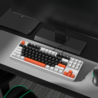 Keyboard Gaming Mekanik Kustom 75% 87-Key DIY Metal RGB Berkabel yang Dapat Diprogram untuk Komputer/Tablet/iPad, Harga Pabrik