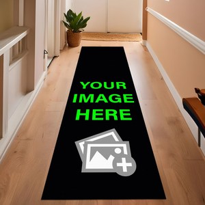 <strong>Heavy</strong> <strong>Duty</strong> Nylon Long Runner <strong>Carpet</strong> Custom Inkjet Printed Logo Hallway Mat Commercial <strong>Rubber</strong> <strong>Backed</strong> Dust Control Rug for School - Product Image 1