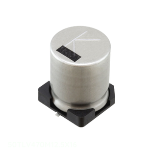 ตัวเก็บประจุแบบฝาปิด50TLV470M12.5X16สารส้ม470 uF 20% 50V SMD Surface Mount 470 uF - Product Image 1