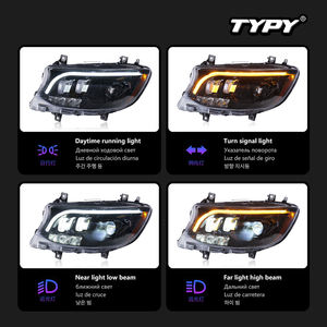 Luces LED de circulación diurna con intermitentes luminosos para la conversión del conjunto de faros delanteros del Mercedes-Benz Sprinter - Product Image 5