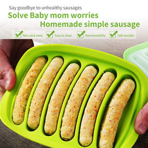 Molde de Silicona Antiadherente para Hacer Hot Dogs para Niños, Molde de Silicona para Salchichas, Molde para Huevos y Salchichas - Product Image 5